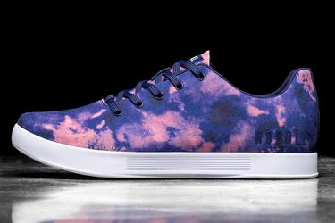 Nobull Tie-Dye Canvas Women's Trainers Indigo Pink | Australia (CS0129)